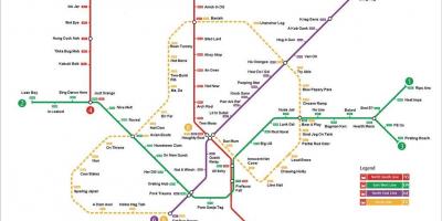 محطة مترو خريطة سنغافورة