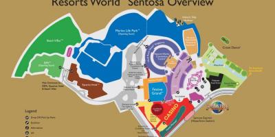 منتجعات سينتوسا العالمية خريطة