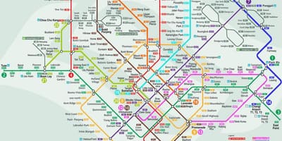 Smrt سنغافورة خريطة