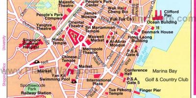 الحي الصيني في سنغافورة خريطة