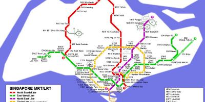 محطة مترو سنغافورة خريطة