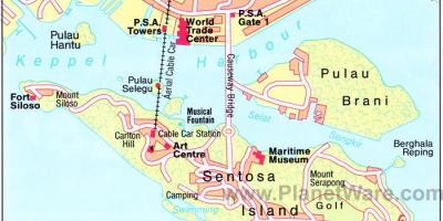 خريطة سنغافورة الجذب