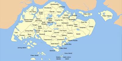 خريطة سنغافورة البلد