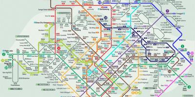 خريطة سنغافورة النقل